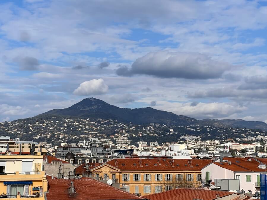 Spectacular view from the rue Halevy apartment in Nice
