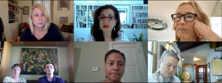 Screenshot of an Adrian Leeds Group group consultation on Zoom