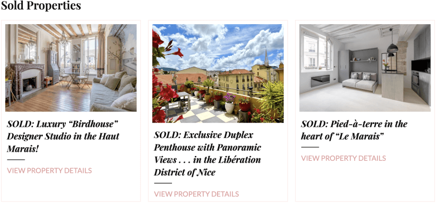 Photo montage of properties sold by the Adrian Leeds Group