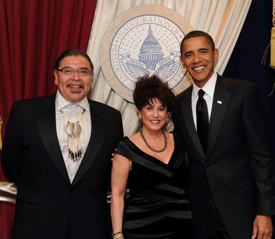 Marshall and Sharon MCKAY with Barack Obama