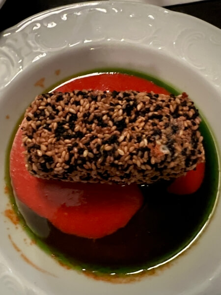 A Bryndza cheese dish at Beit Kandinof in Jaffa