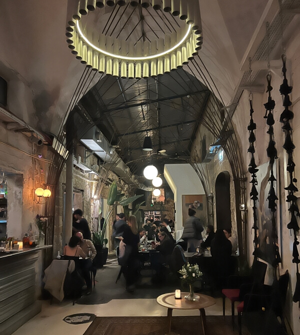 Inside Beit Kandinof in Jaffa