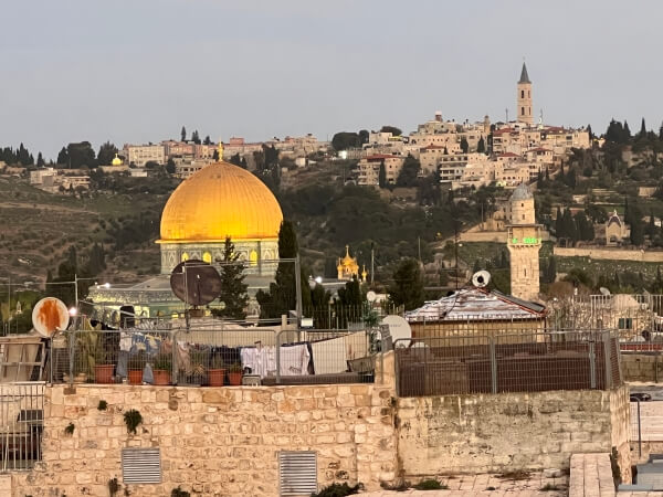 View of the Dome of the Rock in Jerusalem