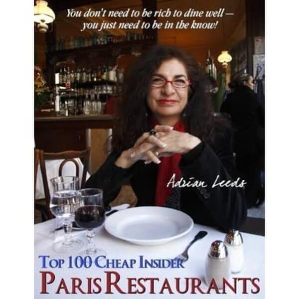 The cover of the Adrian Leeds guide to Paris restaurants