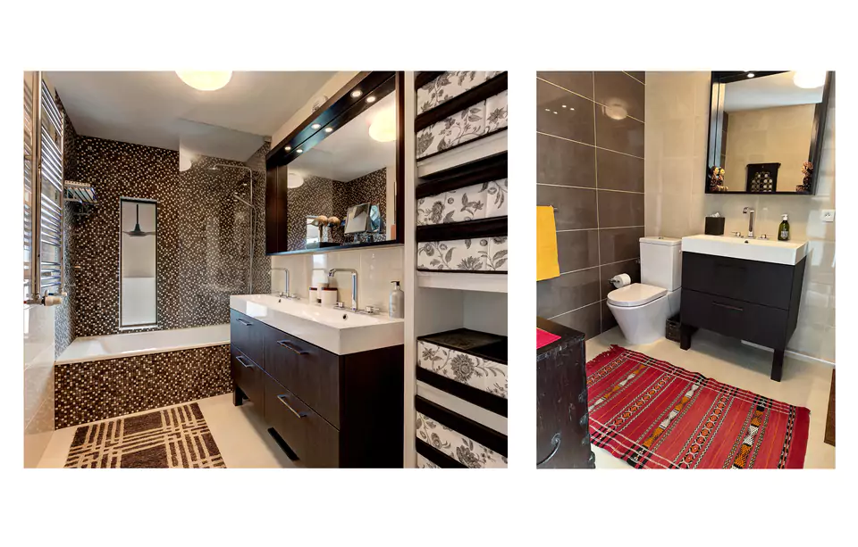luxury Bathroom and shower room at 4 ave Cyrille Besset, Nice duplex penthouse