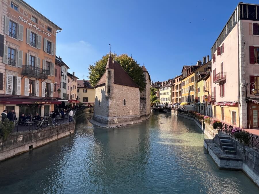 One of the canals in Annecy, France
