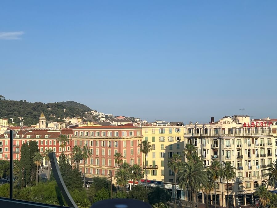A hilltop view of Nice