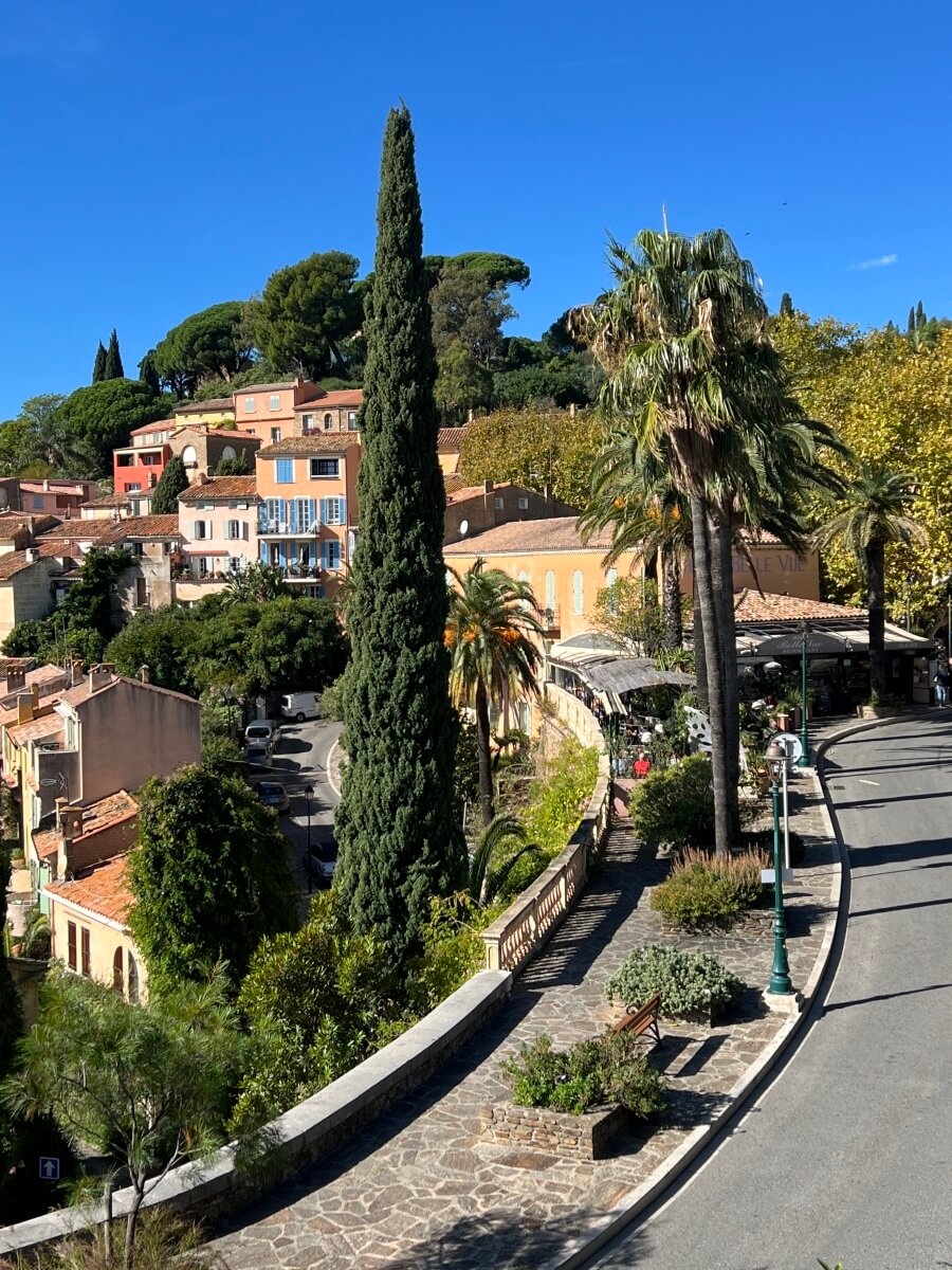 The road into Bormes-les-Mimosas