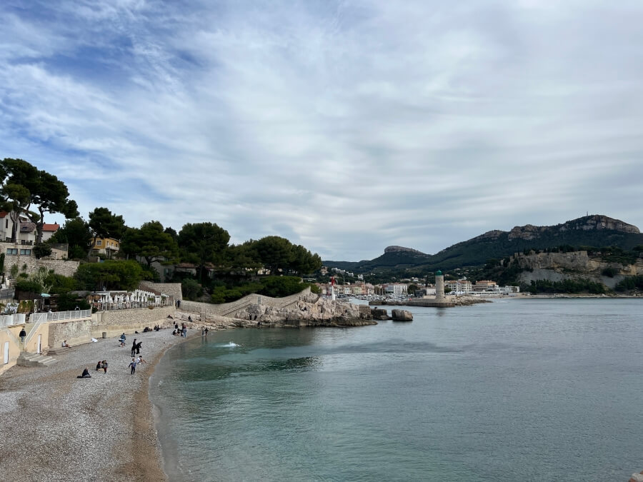 View of Cassis from down the coast
