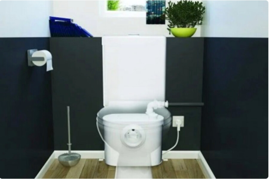 Example of a sanibroyeur toilet