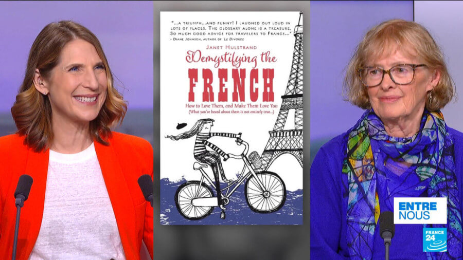 France 24's Genie Godula with Janet Hulstrand on Demystifying the Frencgh
