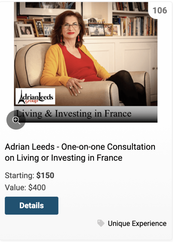 Promo with Adrian Leeds for the AFUSA auction