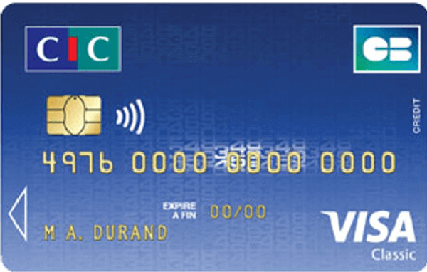 Example of a Carte Bleu debit card in France