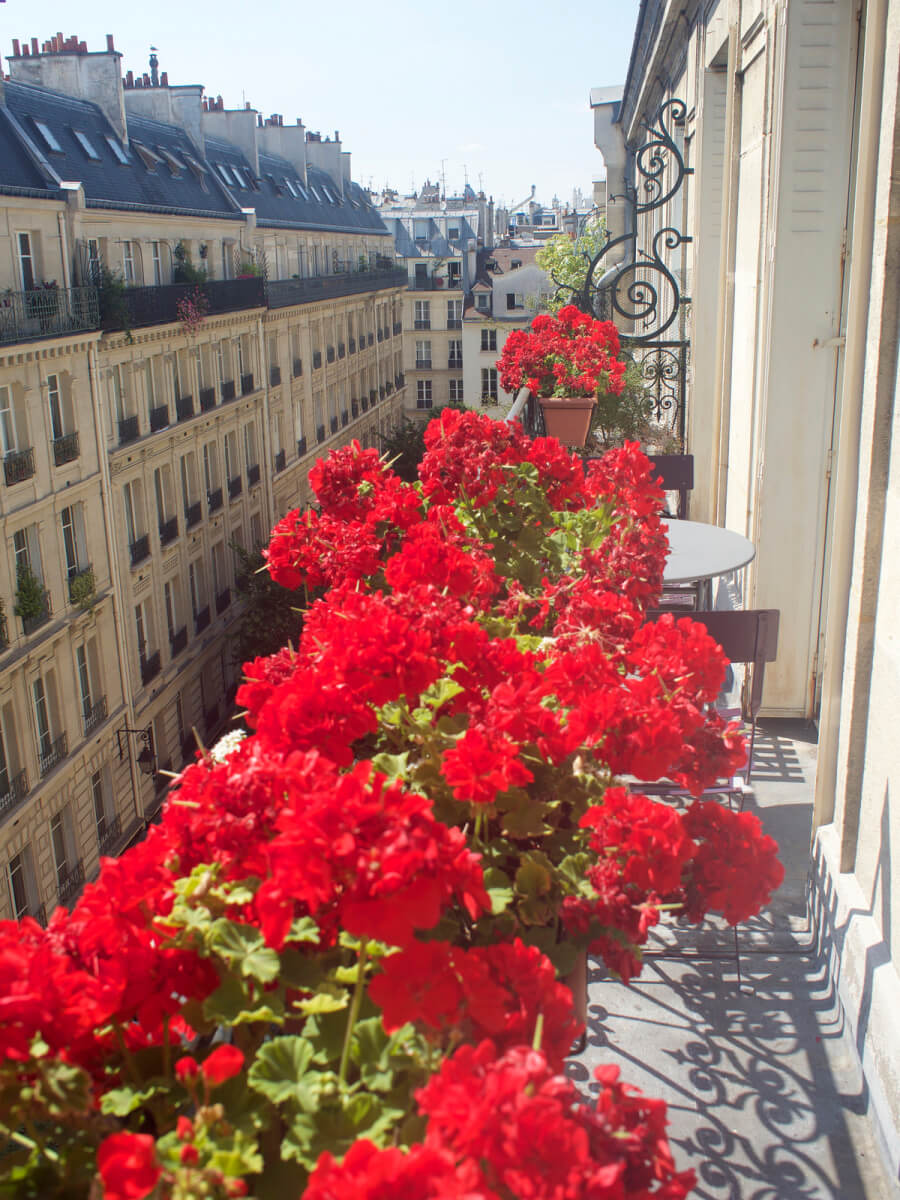 The balcony on Le Petit Trésor