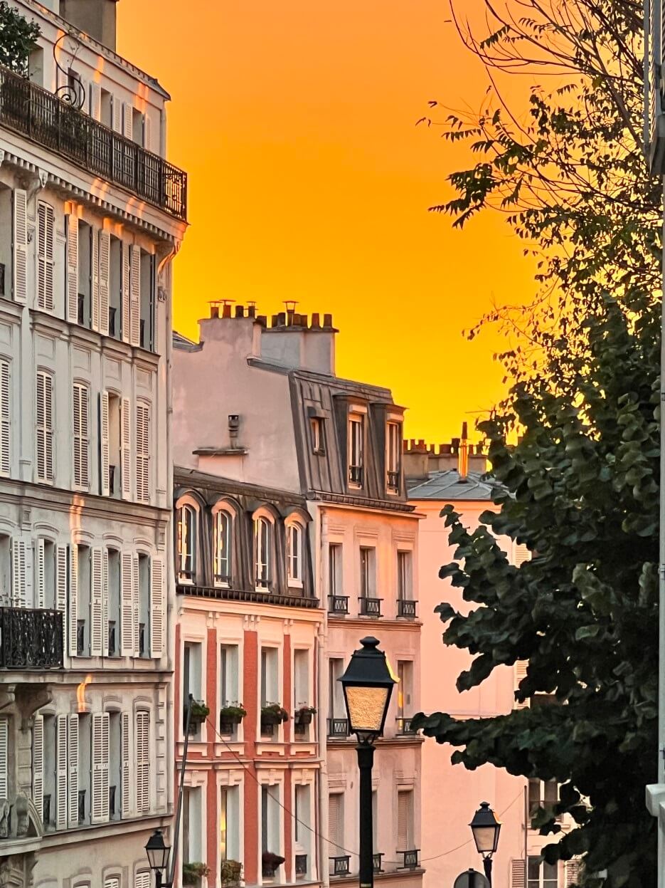 A Paris sunset on Montmatre