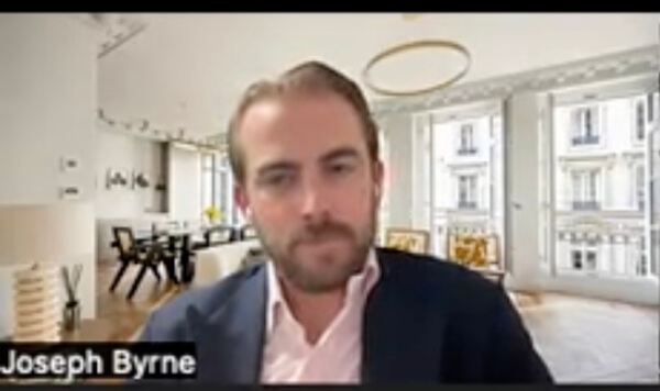 Joey Byrne on Zoom webinar
