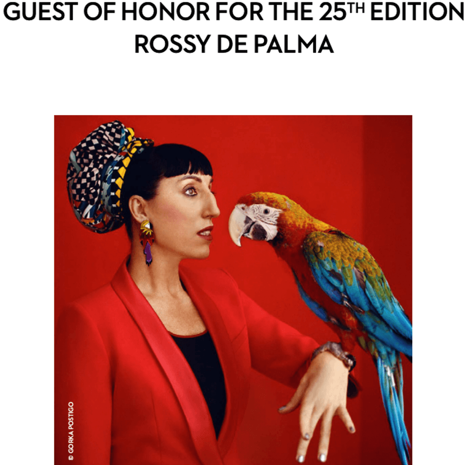 Poster for Rossy de Palma the guest of honor at Paris Photo