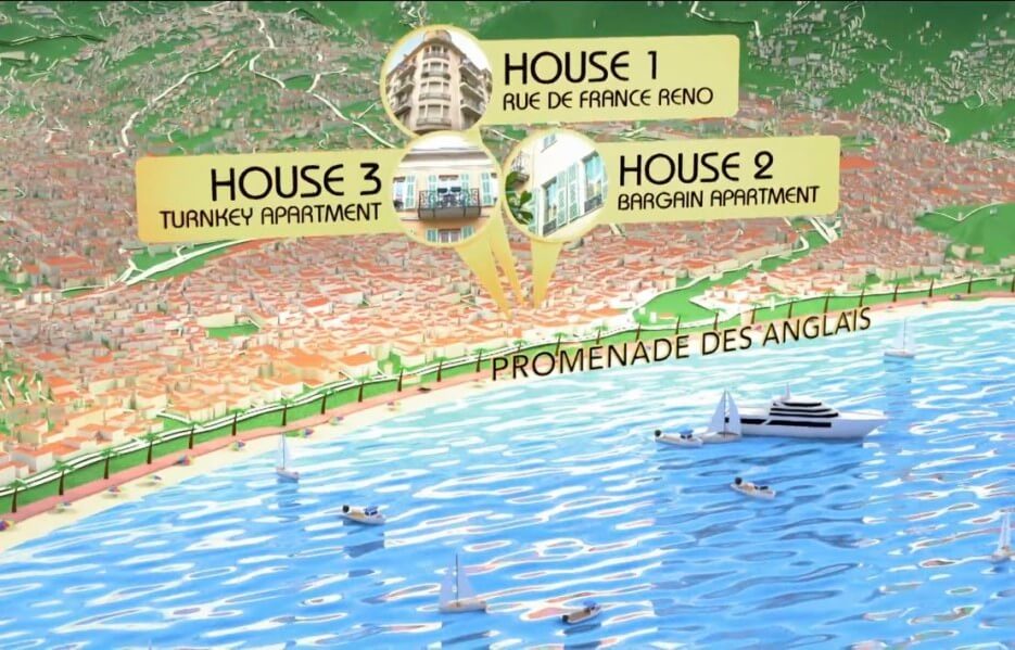 Screenshot from House Hunters Internatinal in Nice