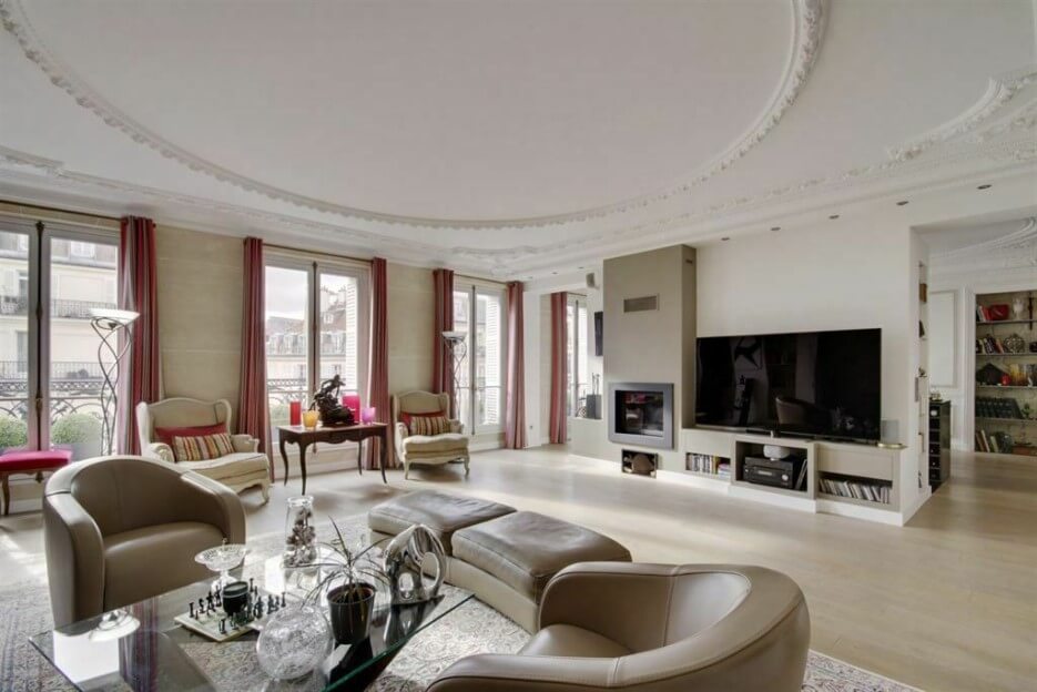 Interior of a Paris apartment for sale