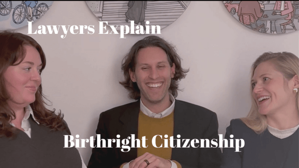 Meme for Daniel Tostado and team explaining birthright citizenship