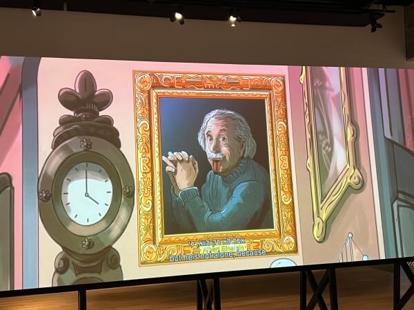 Albert Eisenstein at the Anu Museum in Tel Aviv