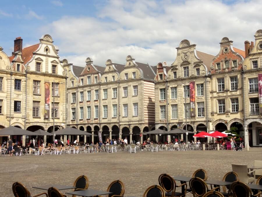 Centre ville in Arras, France