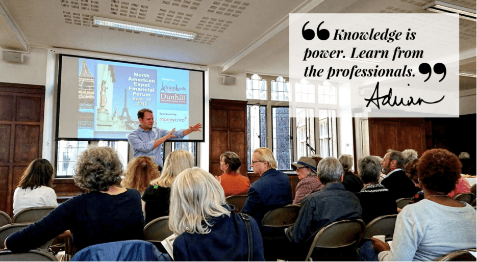 Adrian Leeds Group meme:Knowedege is power. Learn from the professionals