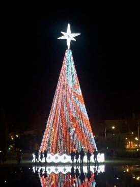 Christmas Tree in the Promenade de Paillon