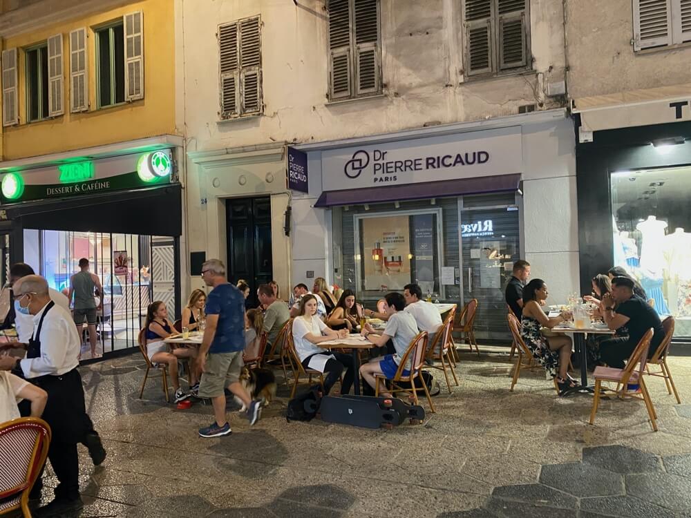 Dining in Nice, France