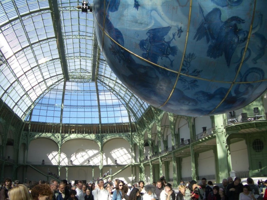 A huge, suspended globe in Paris...our planet