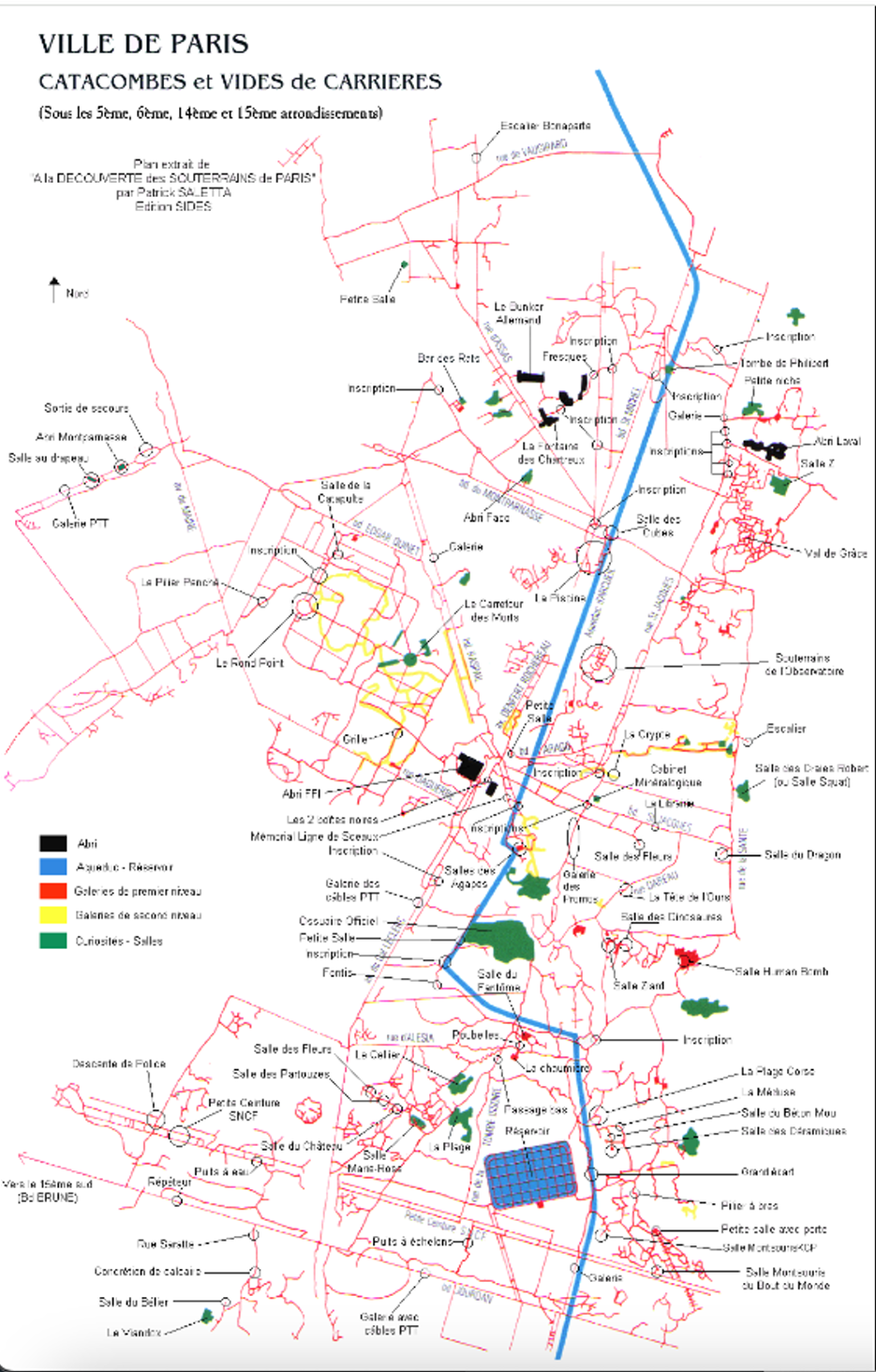 Map of Paris Underground