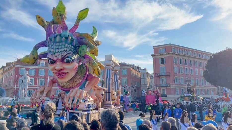 Parade float in Nice Carnival, by Patty Sadauskas