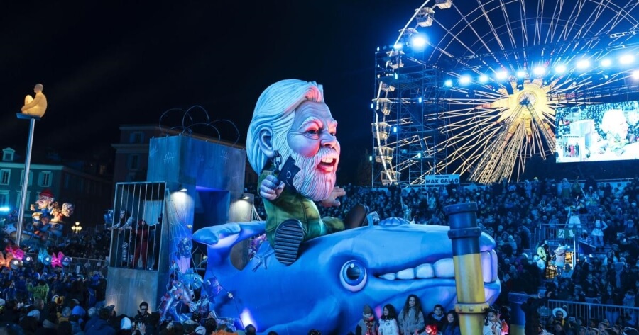 The Paul Watson float in the Carnival parade in Nice, France