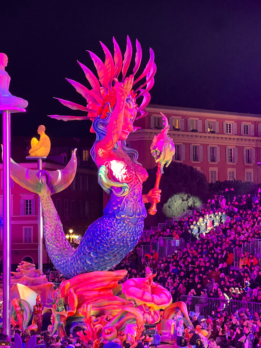 The Queen of Carnival Float in Nice, France
