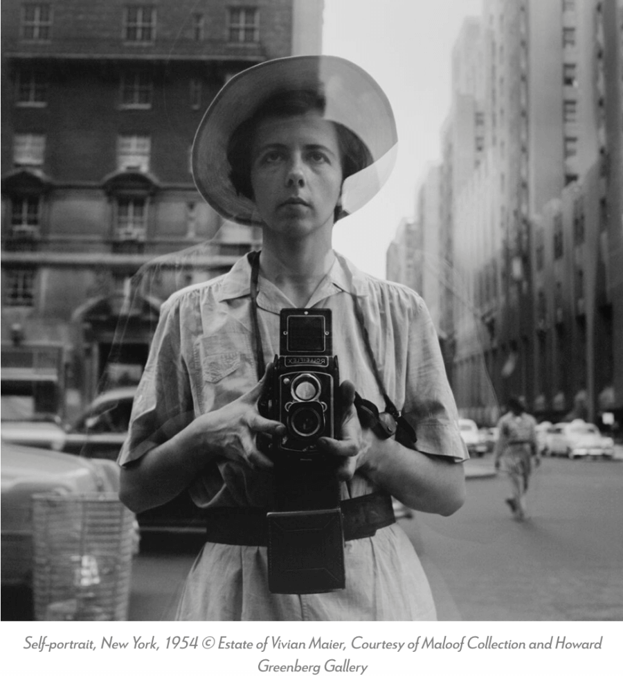 Self portrait photo of/by Vivian Maier