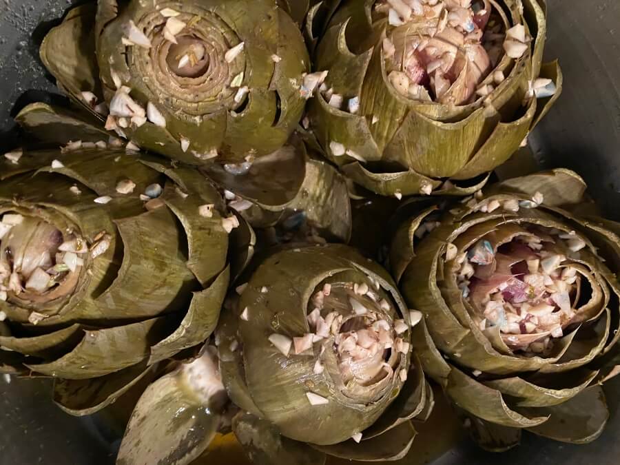 Adrian Leeds' ready to serve artichokes