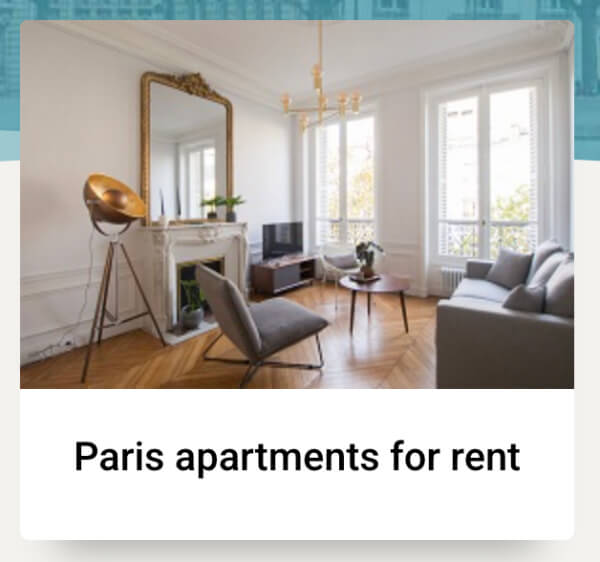 Promo for Paris apartments for rent