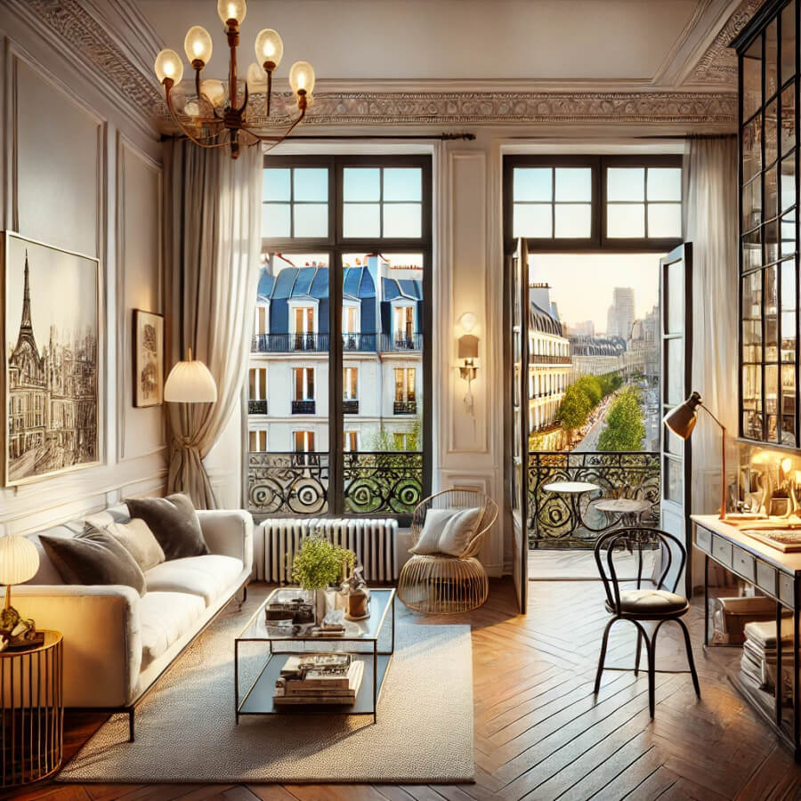 A furnished rental apartment