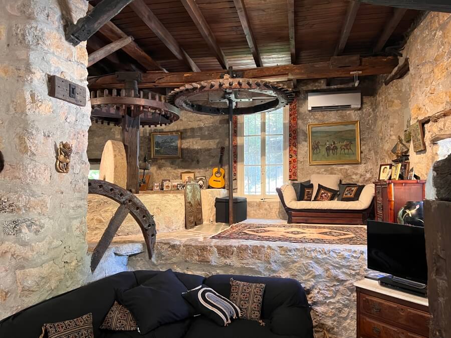 An historic stone house in France