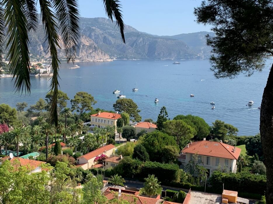 Looking out over the coast of the French Riviera