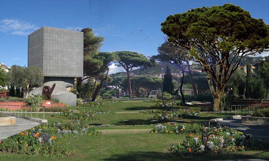 Artist's rendering of the Acropolis in Nice after renovation