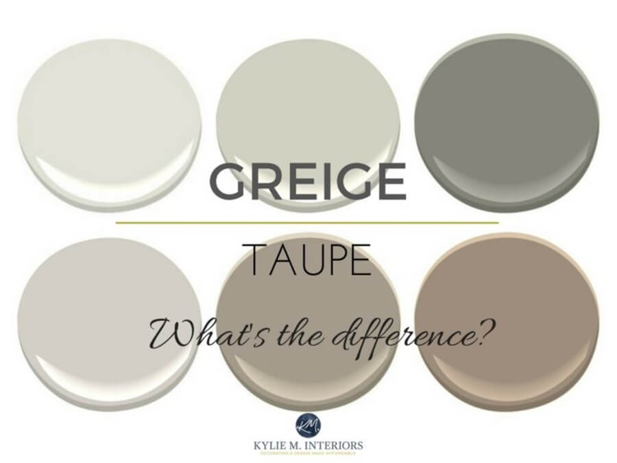 Greige and Taupe - What's the difference?