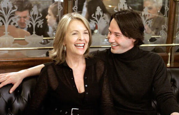 Diane Keaton and Keanu Reeves from Something's Gotta Give at Le Grand Colbert