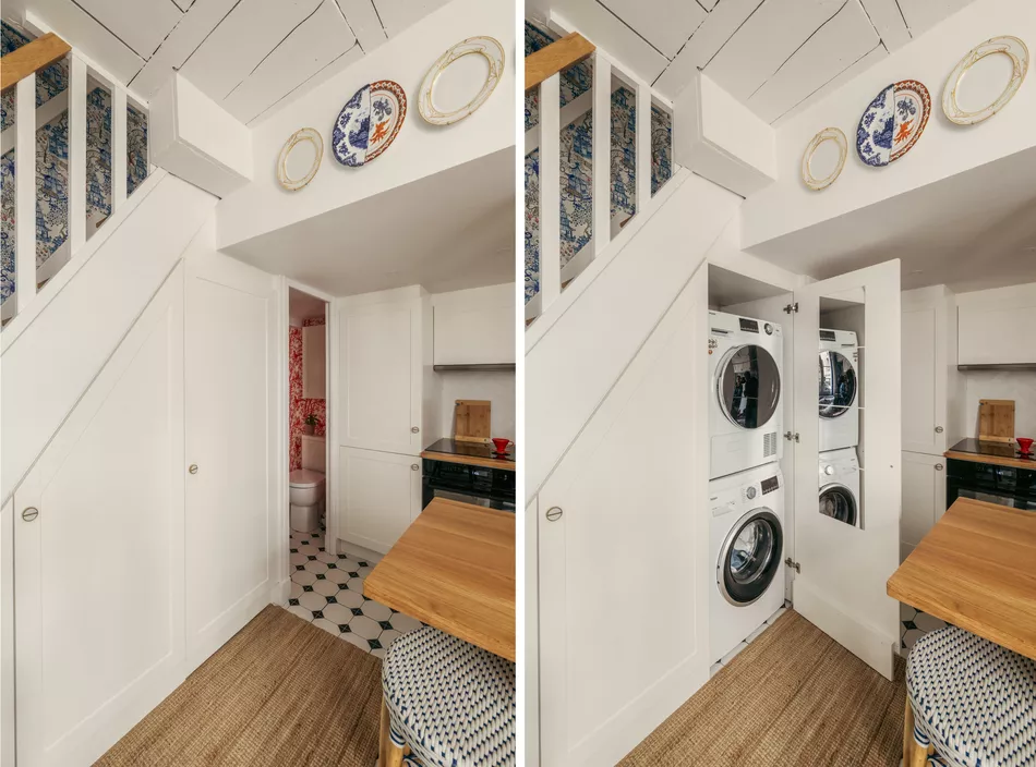 Storage for washer and dryer Converted Carriage, 25 Rue Saint-Dominique Paris