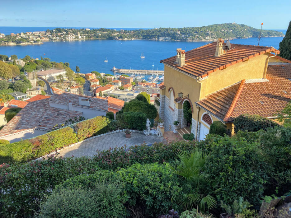 View of the sea from the apartment in Villefranche-sur-Mer