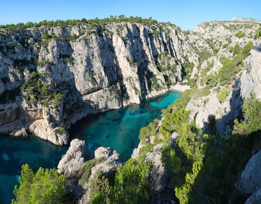 Calanques national park in France