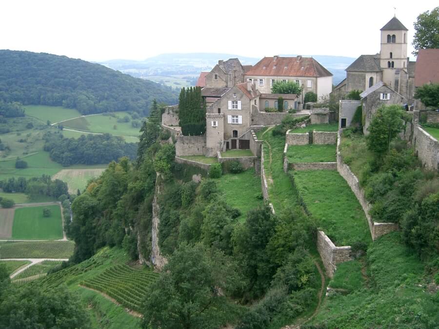 Chateau Chalon, a Plus Beaux Villages in France