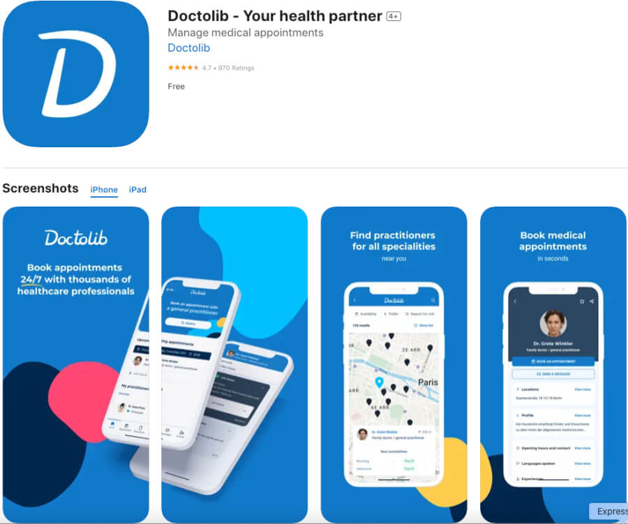 Meme depicting using doctolib.fr