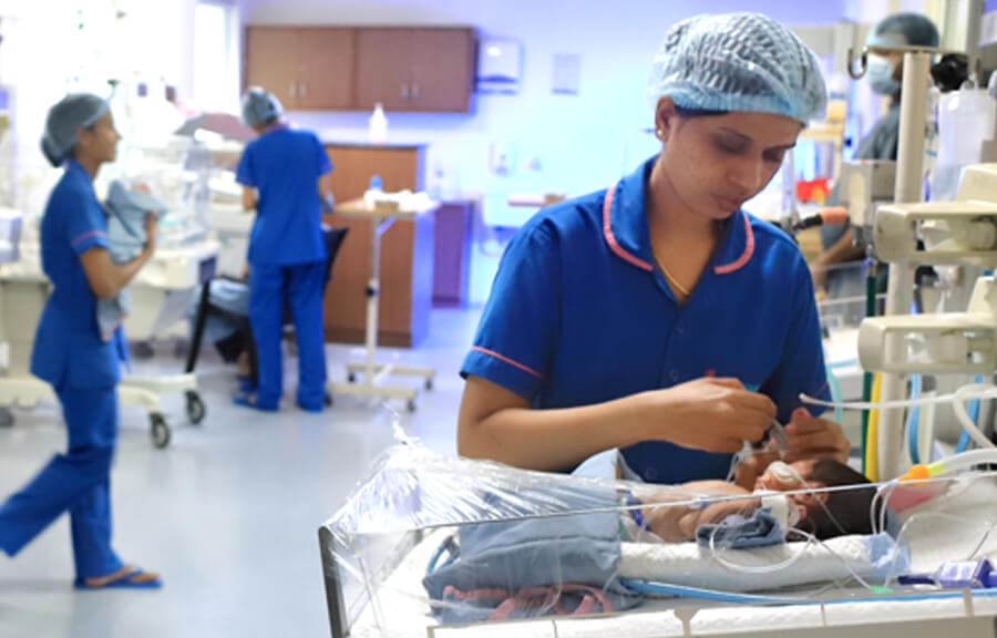 Inside a hospital in Nice, France