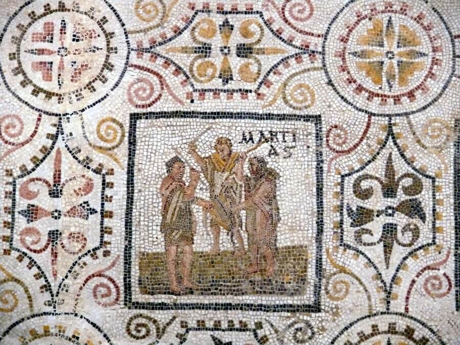 The Sousse mosaic calendar for the month of March